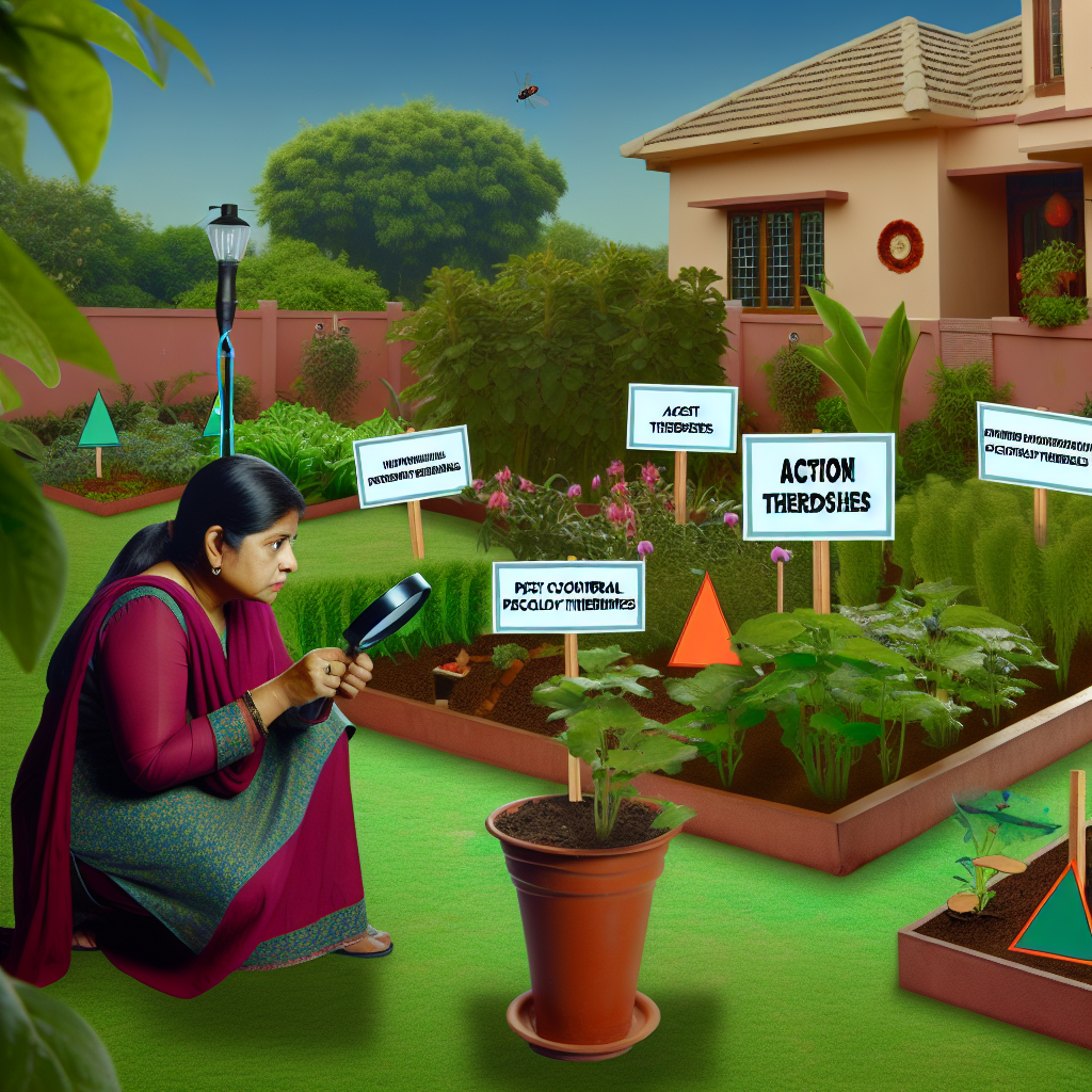 Displaying various IPM strategies including the use of action thresholds