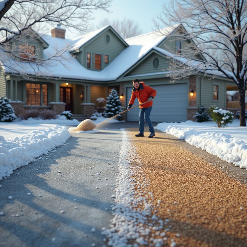 Eco-friendly de-icing alternatives and concrete protection
