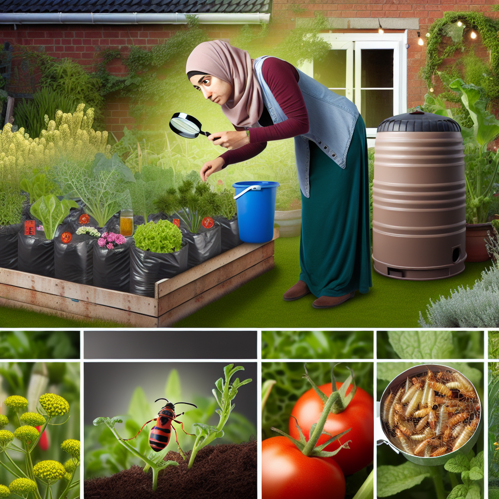 Home garden showcasing IPM techniques