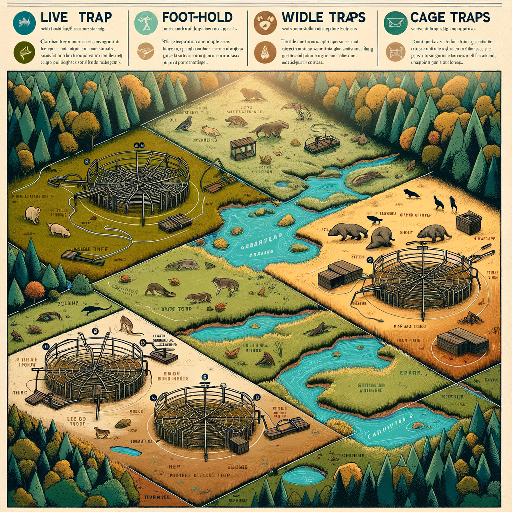 Ideal outdoor trap placements map