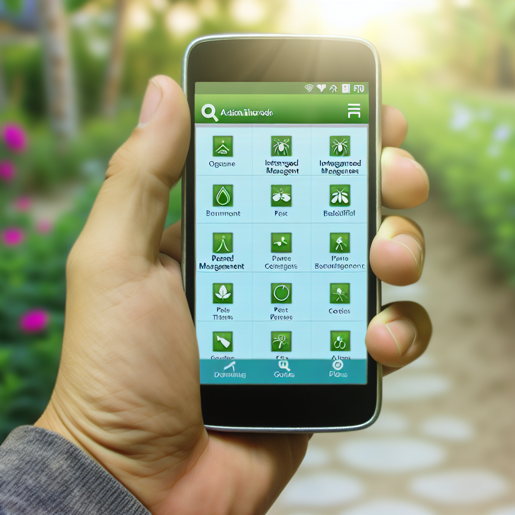 List of apps beneficial for IPM displayed on smartphone