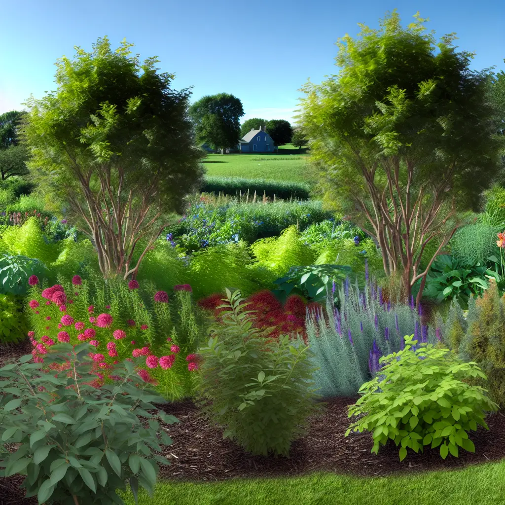 A thriving perennial garden displaying continuous bloom through careful planning and aftercare