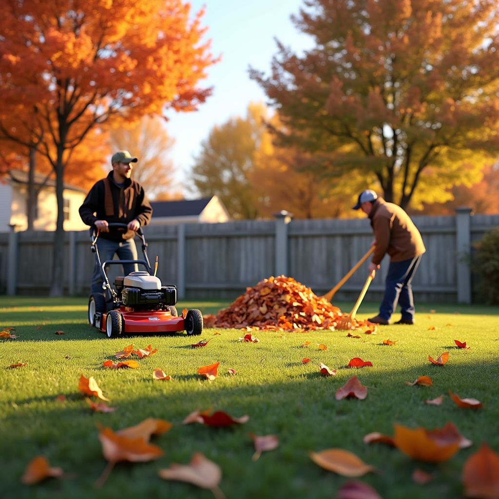 mulching leaves vs raking