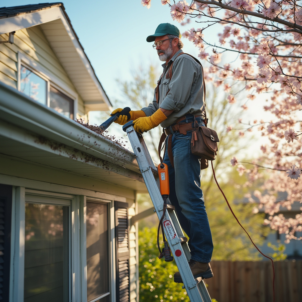 spring gutter cleaning